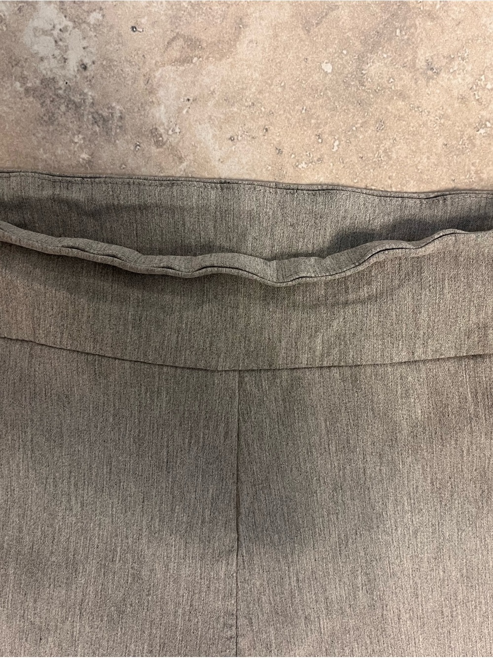 Tribal Gray Stretch Pull-On Ankle Dress Pants - Cuffed Workwear - Size 10 - Picture 7 of 15